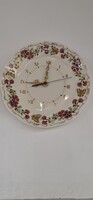 Zsolnay lepke mintás tányér óra.