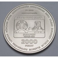 XVI. UEFA Labdarúgó-Európa-bajnokság 2000 forintos, BU, UNC érme