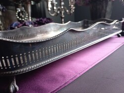 Szép régi ezüstözött tálca