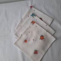 Retro női textil zsebkendő 3 darab