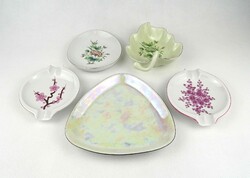 1Y551 Hollóházi porcelán kis tál hamutál csomag 5 darab