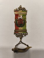 Országzászló zománcozott címerrel , ritka patrióta !