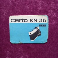 Certo KN 35 fényképezőgép kezelési útmutatója