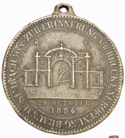 1894. október 29-én átadott Braunau-Simbach híd megnyitására kiadott medáll! 58 ND