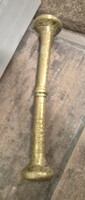 Antik sárgaréz mozsártörő (23 cm, 719 g)