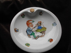 Antik mese mintás  porcelán melegen tartó (bavária)