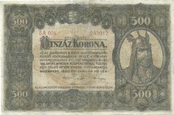 500 korona 1920 restaurált 1.