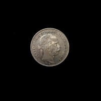 EZÜST 1 FORINT.....FERENC JÓZSEF I.Verdejel KB - Körmöcbánya