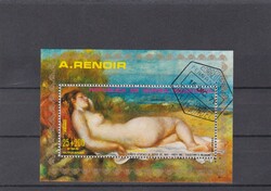 Külföldi Blokkbélyeg - Egyenlítői Guinea 1971 - Renoir akt festménye