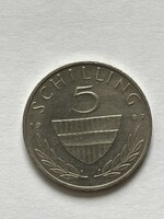 Ausztria, 5 schilling érme, 1987