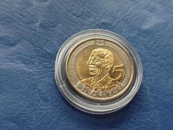 DÉL-AFRIKA 5 RAND 2008 NELSON MANDELA 90.ÉVFORDULÓ! BIMETÁL! UNC! RITKA!