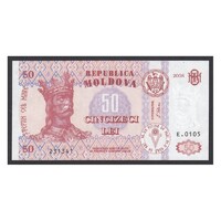 Moldávia,50 lei 2008 UNC