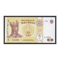 Moldávia,1 leu 2002 UNC