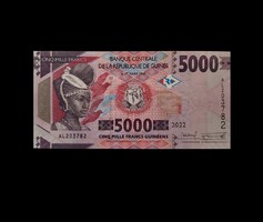5000 FRANCS - GUINEA - 2022 UNC