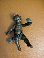 Antik régiség Öntvény figura, angyalka figura