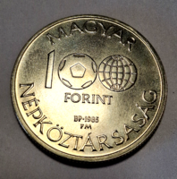 100 forint emlékérme 1986. mexikói foci-vb