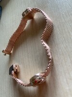 EZÜST-kar Rozéaranyozott-925-os jelzett /Pandora Reflektions /mintájára készült-Nem márkajelzett!/