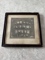 Országos Izraelita Tanítóképző Intézet tablókép – tanárok és végzett növendékek (1922–23), keretezve