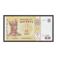 Moldávia,1 leu 2005 UNC