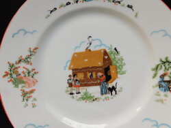 Vintage gyerektányér - Jancsi és Juliska