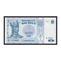 Moldávia,5 lei 1999 UNC
