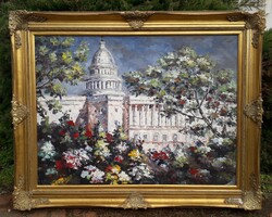 120x145 cm.! Capitolium Park festmény / Washington D.C. / USA.