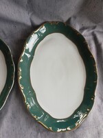 ZSOLNAY ZÖLD POMPADOUR KÍNÁLÓTÁL 2 DB