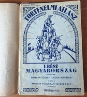 Könyv, Németh József és Dr Koch István: Atlasz a magyar történelem tanitásához 1890