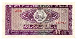 Románia 10 Lei Bankjegy 1966 P94a aEF