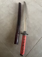 Katana / szamuráj kard – 60 cm – fa tokban – éles penge