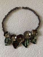 Iparművész kerámia nyakék, nyaklánc