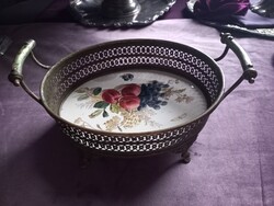 Avítt fajansz tálcácska
