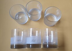 Ballantine's feliratos whiskys pohár 3 db és felírat nélküli 3 db