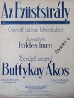 Buttykay Ákos – Az Ezüstsirály  Operett kotta, Budapest 1920