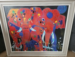 C.Ryan Elephant Family Abstract (Jiang Tiefeng)