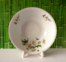 ALFÖLDI PORCELÁN MARGARÉTA MINTÁS KÖRETES,SALÁTÁS TÁLALÓ TÁL 1.