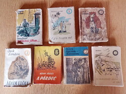 Régi 3-4 Ft.-os könyvek: Jack London, Zweig, Szamos Rudolf, Solohov, Thomas Hardy, Révay József