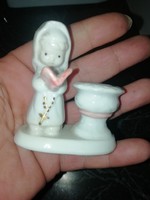 Apáca porcelán gyertyatartó hibátlan állapotban.Akció Aukció több száz termék vegye vigye