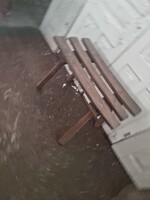 Népi lóca ujragondolt kis pad ujra hasznositott régiség vintage