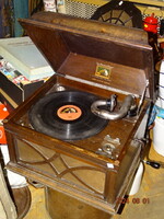ANTIK GRAMOFON GRAMAFON MŰKÖDŐKÉPES !!!!