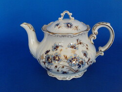 Zsolnay Búzavirág mintás teás kanna