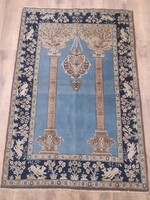 Gyönyörű kézi csomózású Qom/Ghom szőnyeg, 161x108 cm, kitűnő állapotban, eredeti perzsa szőnyeg