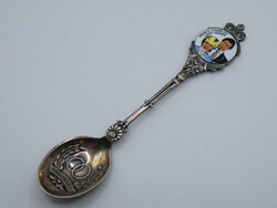 K438 tűzzomámcos ezüstözött kiskanál Diana és Charles esküvő 1981 Anglia