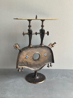 Muharos Lajos bronz gyertyatartó. Különleges és nagyméretű.  ﻿