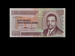 100 FRANK - BURUNDI - 2024   UNC