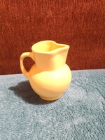 Gyönyörű sárga színű fényes mázas kerámia kiöntő dísz