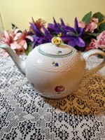 Eladó régi gyönyörű Herendi porcelán bécsi rózsás hatalmas rozsafogos teás kanna!