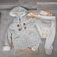 So Cute és Lupilu kisfiú ruhacsomag átmeneti időre, 74-80