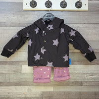 Nono Pantalon és Ergee kislány kabát és bélelt nadrág szett csillagos mintával, 80