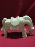 Vintage IKEA alma zöld színű kerámia ló figura